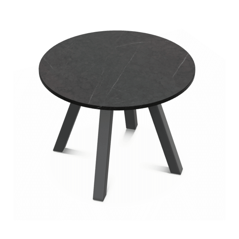 TABLE DE CUISINE RONDE EN STRATIFIÉ PIEDS CENTRAL VÉNÉTO