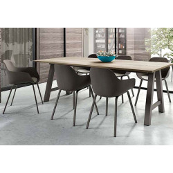 TABLE RECTANGULAIRE CONTEMPORAINE EN STRATIFIÉ ALEGRO