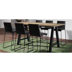 TABLE SNACK ALEGRO RECTANGULAIRE EN STRATIFIÉ HT 90 CM