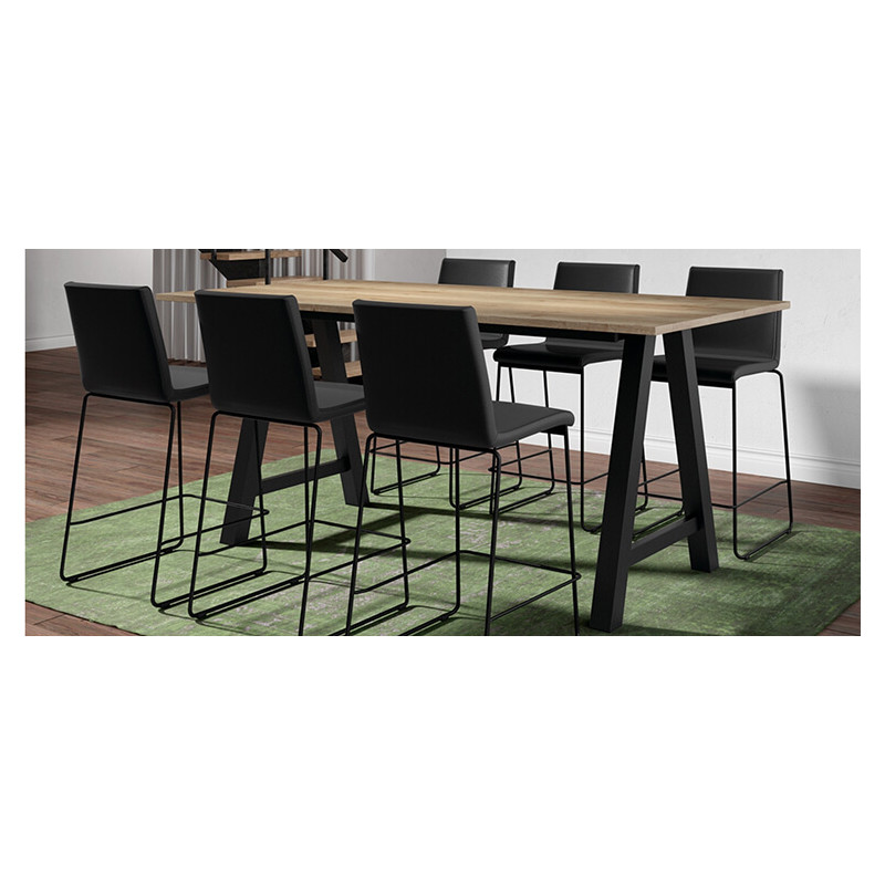 TABLE SNACK ALEGRO RECTANGULAIRE EN STRATIFIÉ HT 90 CM