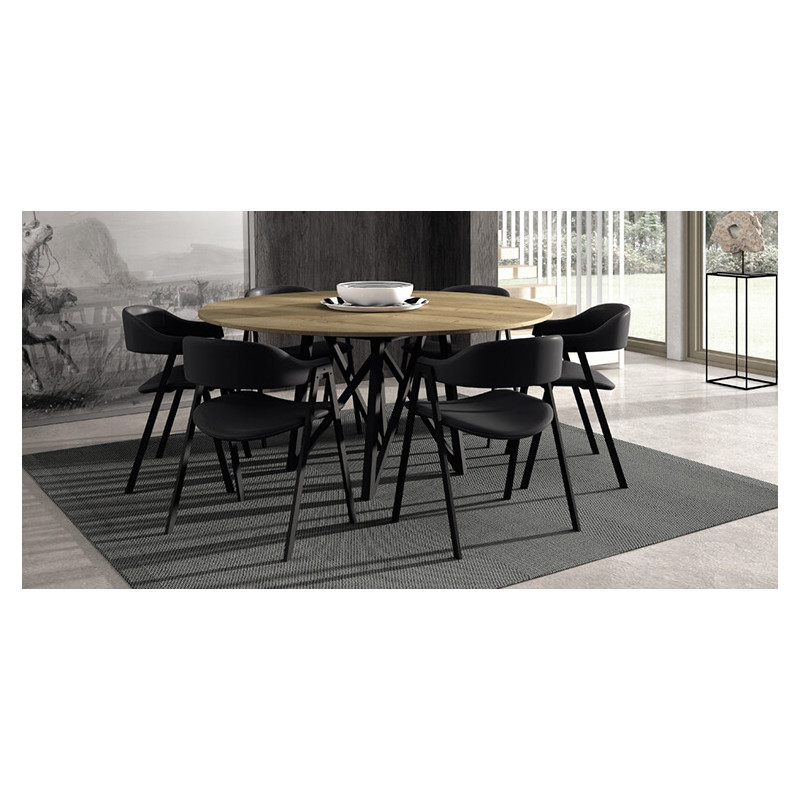 TABLE DE SALLE À MANGER RONDE EXTENSIBLE WACKO 2.0