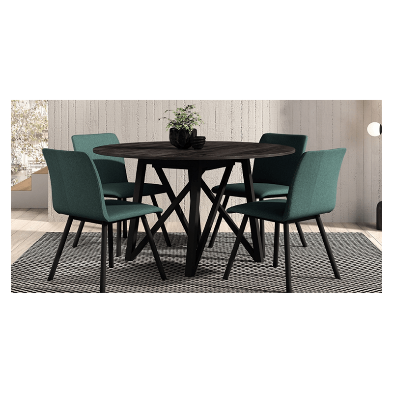 TABLE RONDE INDUSTRIELLE STRATIFIÉ ET MÉTAL WACKO 2.0