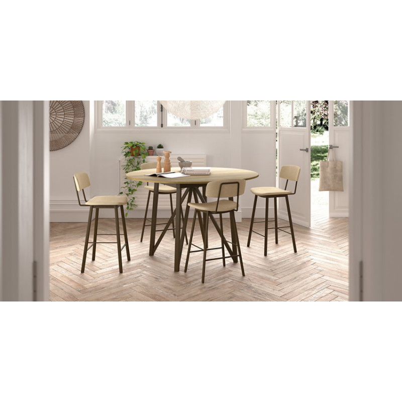 TABLE HAUTE SNACK RONDE EXTENSIBLE WACKO 2.0 INDUSTRIELLE