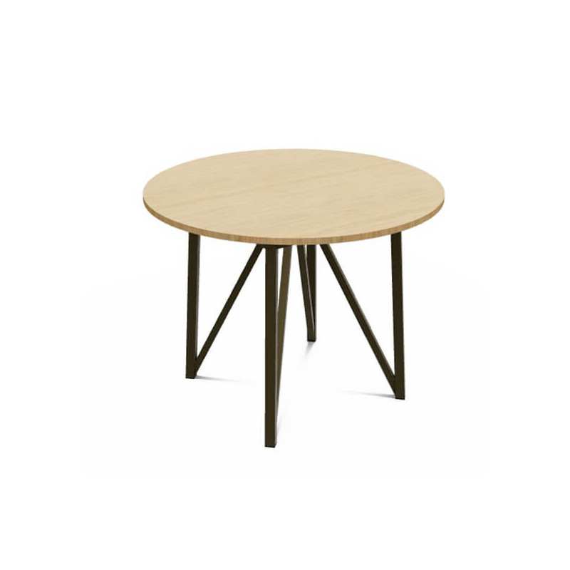 TABLE HAUTE SNACK RONDE FIXE WACKO 2.0 INDUSTRIELLE