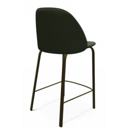 TABOURET SNACK CONTEMPORAIN ROND SOFIA EN SIMILICUIR