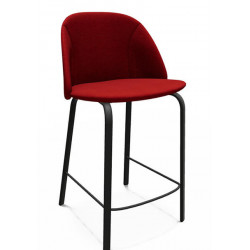 Tabourets de Bureau chaises avec Support Dorsal, Tabouret réglable pivotant  sur Chaise pivotante à 360 ° avec Tabouret Ergonomique Noir, Chaise de