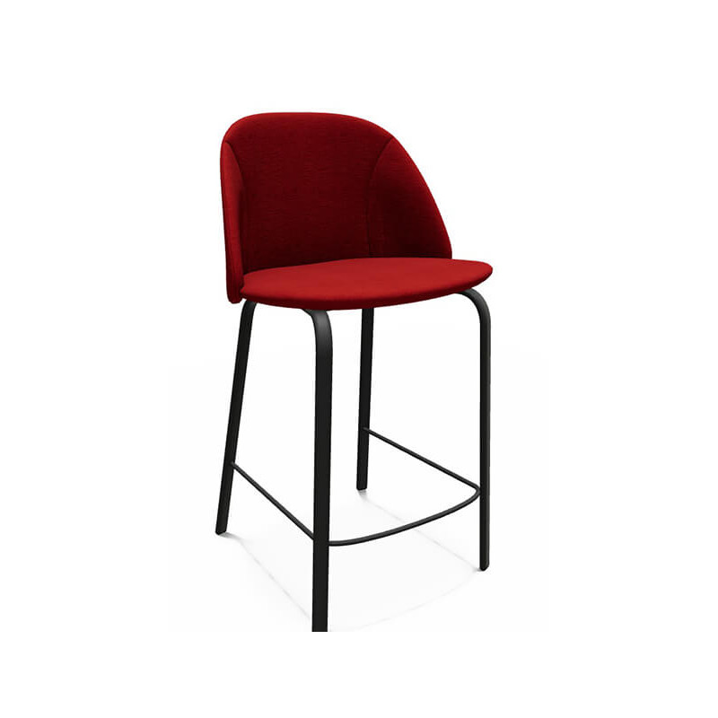 TABOURET SNACK CONTEMPORAIN ROND SOFIA EN TISSU