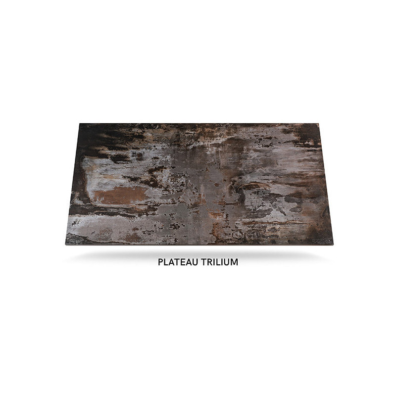 TABLE CONTEMPORAINE EN DEKTON EXTENSIBLE SNACK ALISON HT 90 CM