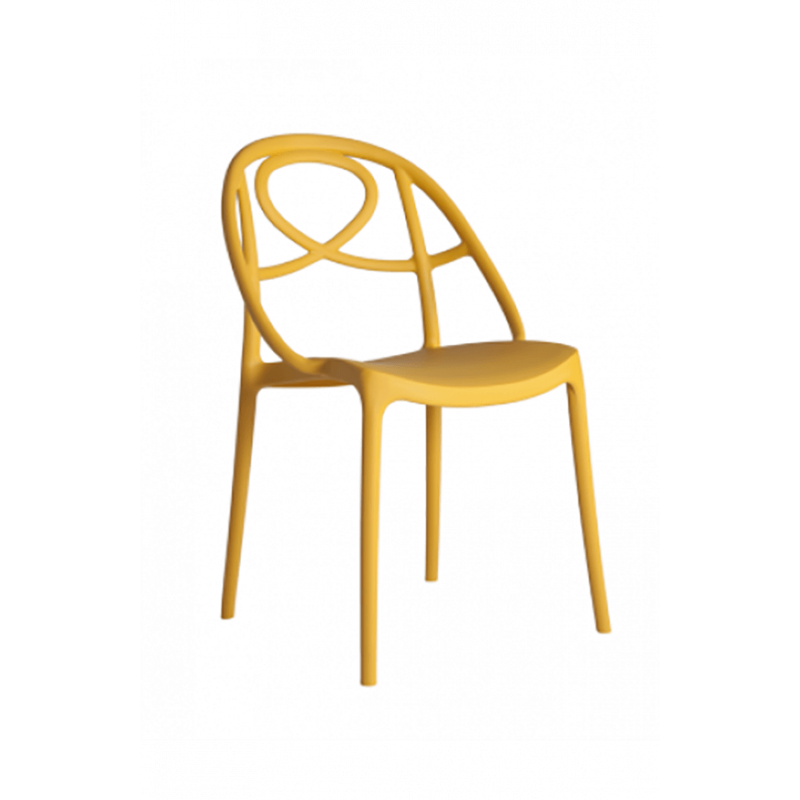 CHAISE CONTEMPORAINE EN POLYPROPYLÈNE ÉTOILE