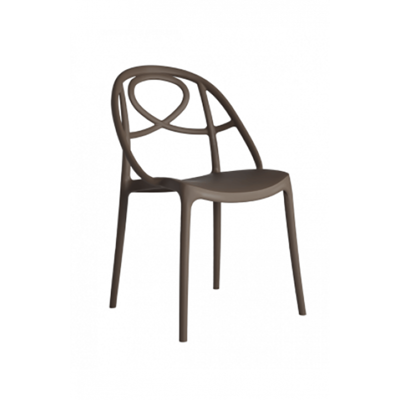 CHAISE CONTEMPORAINE EN POLYPROPYLÈNE ÉTOILE