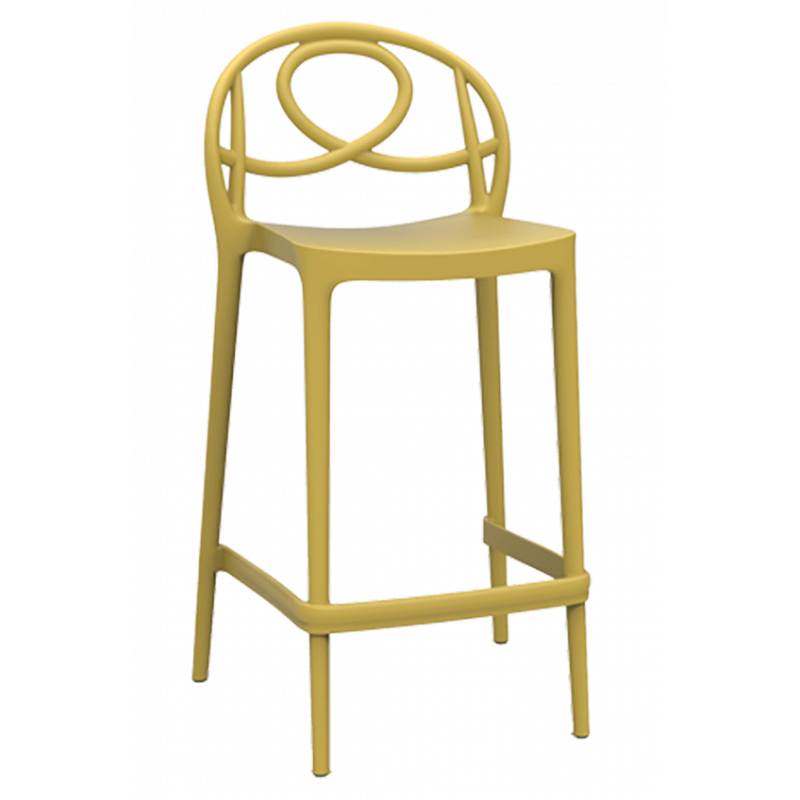 TABOURET EN POLYPROPYLÈNE ÉTOILE