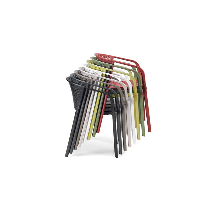 FAUTEUIL DE JARDIN EN POLYPROPYLÈNE EMPILABLE GIANET