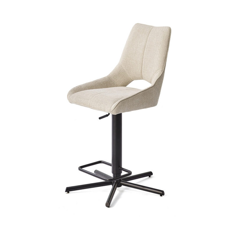 TABOURET CONTEMPORAIN DE BAR PIVOTANT ET RÉGLABLE GASTONNE