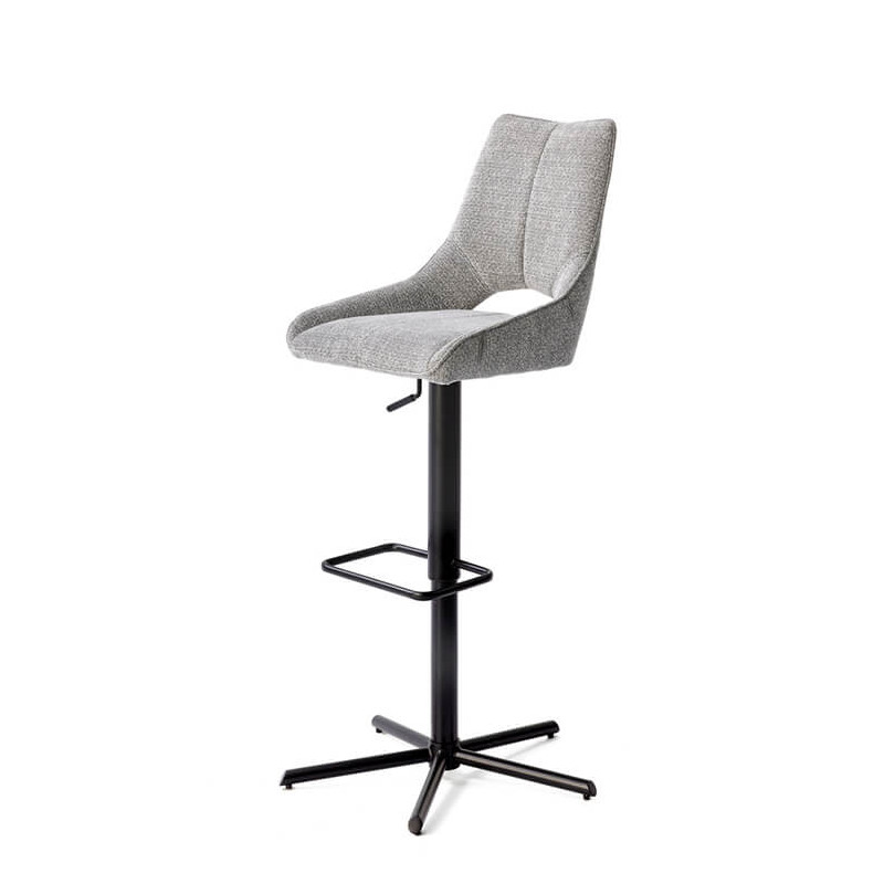 TABOURET CONTEMPORAIN DE BAR PIVOTANT ET RÉGLABLE GASTONNE