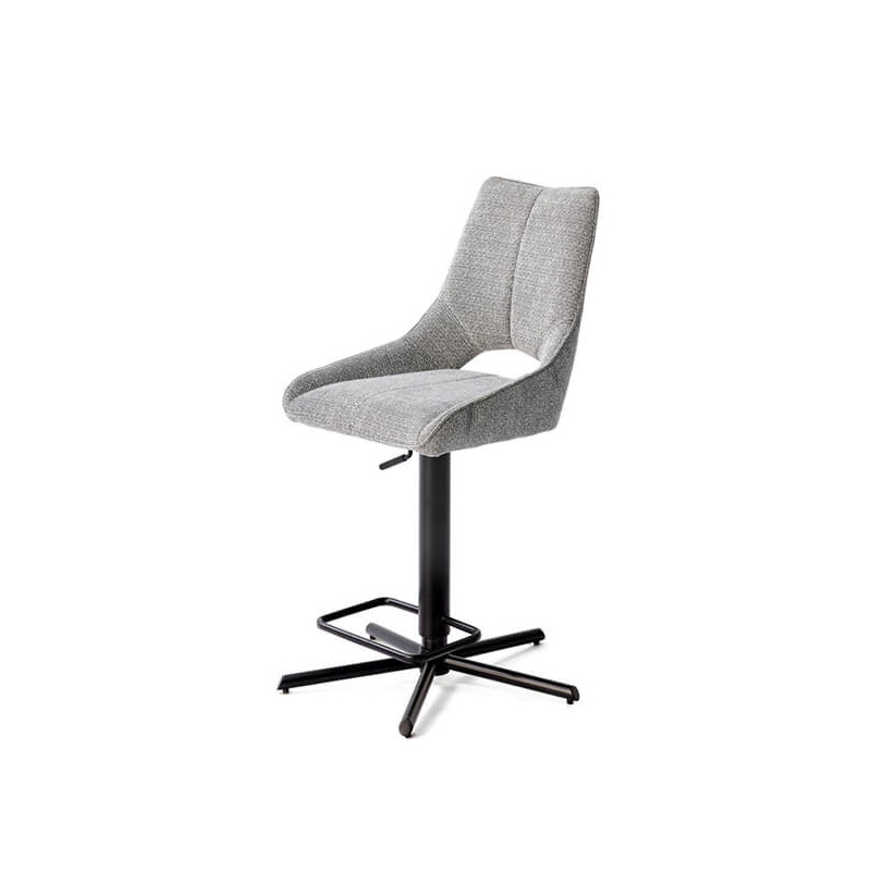 TABOURET CONTEMPORAIN DE BAR PIVOTANT ET RÉGLABLE GASTONNE