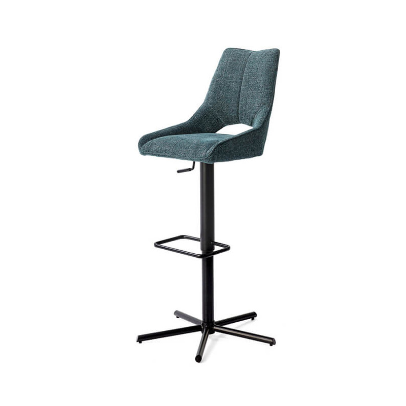 TABOURET CONTEMPORAIN DE BAR PIVOTANT ET RÉGLABLE GASTONNE