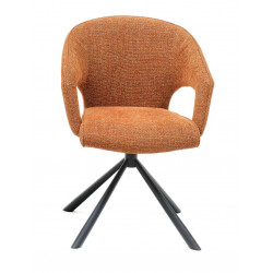 FAUTEUIL CONTEMPORAIN PIVOTANT EN TISSU ELDEN