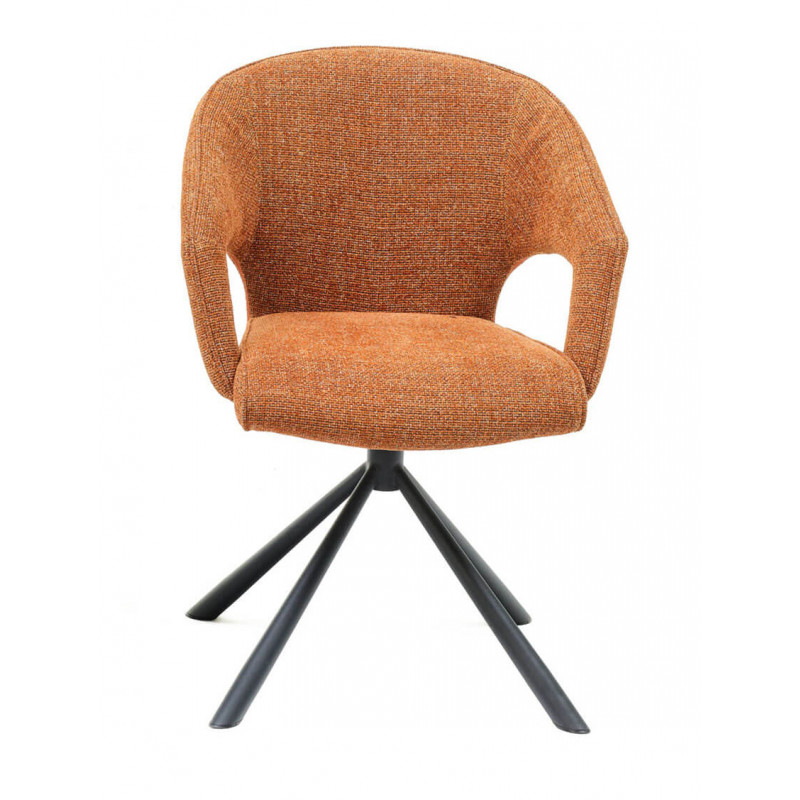 FAUTEUIL CONTEMPORAIN PIVOTANT EN TISSU ELDEN