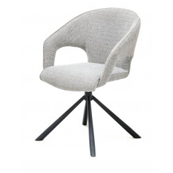 FAUTEUIL CONTEMPORAIN PIVOTANT EN TISSU ELDEN