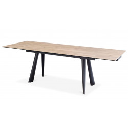 TABLE EN CÉRAMIQUE EXTENSIBLE IMITATION BOIS HUGUETTE