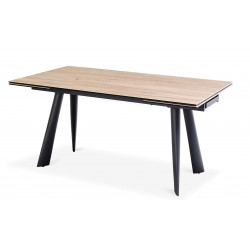 TABLE EN CÉRAMIQUE EXTENSIBLE IMITATION BOIS HUGUETTE