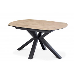 TABLE EN CÉRAMIQUE EXTENSIBLE IMITATION BOIS OPALE