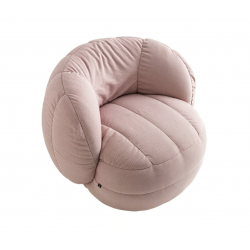 FAUTEUIL POUF LOUNGE CONTEMPORAIN EN TISSU REEF ROSE CONNUBIA