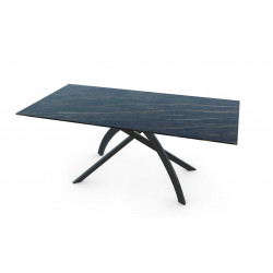 TABLE EN CÉRAMIQUE BRILLANTE EXTENSIBLE TWIST