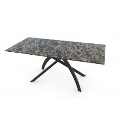 TABLE EN CÉRAMIQUE BRILLANTE EXTENSIBLE TWIST