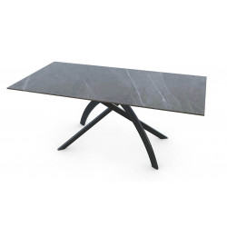 TABLE EN CÉRAMIQUE BRILLANTE EXTENSIBLE TWIST