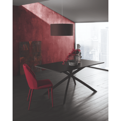 TABLE EN CÉRAMIQUE MATTE EXTENSIBLE TWIST