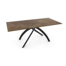 TABLE EN CÉRAMIQUE MATTE EXTENSIBLE TWIST