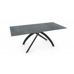 TABLE EN CÉRAMIQUE MATTE EXTENSIBLE TWIST