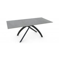 TABLE EN CÉRAMIQUE MATTE EXTENSIBLE TWIST