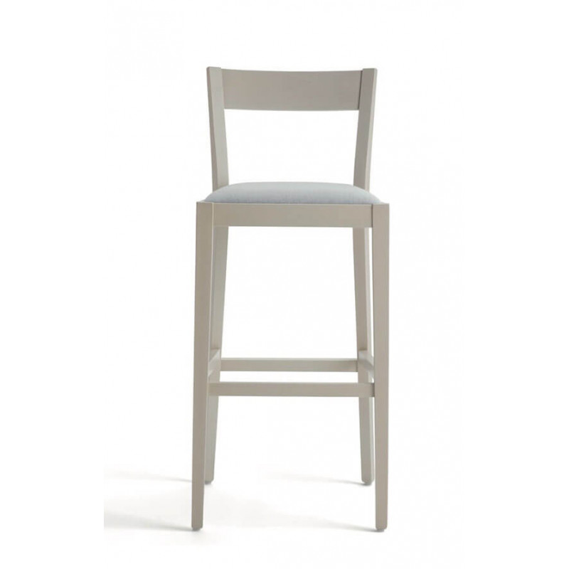 TABOURET CONTEMPORAIN EN BOIS ASSISE GARNIE SILLA