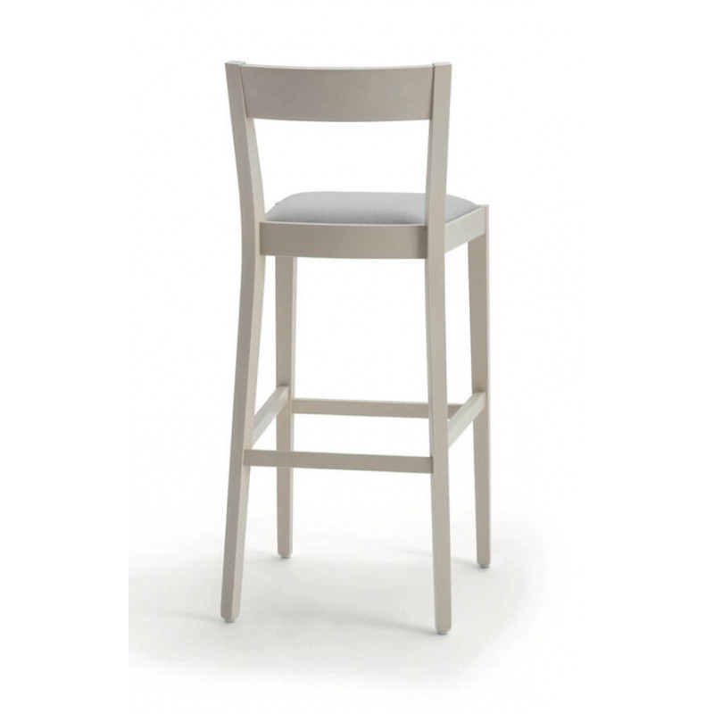 TABOURET CONTEMPORAIN EN BOIS ASSISE GARNIE SILLA