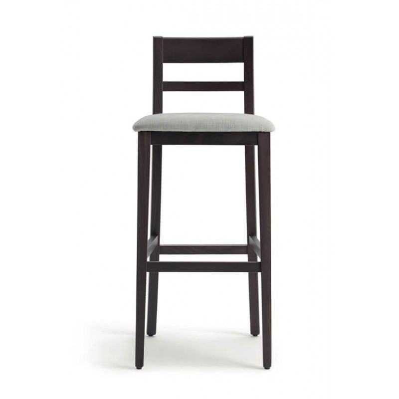 CHAISE HAUTE CONTEMPORAINE EN BOIS ET TISSU CORINNE