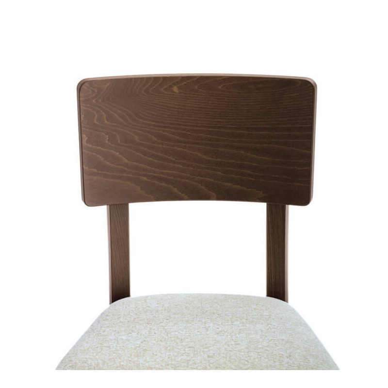 CHAISE CONTEMPORAINE EN BOIS ASSISE GARNIE RETRO