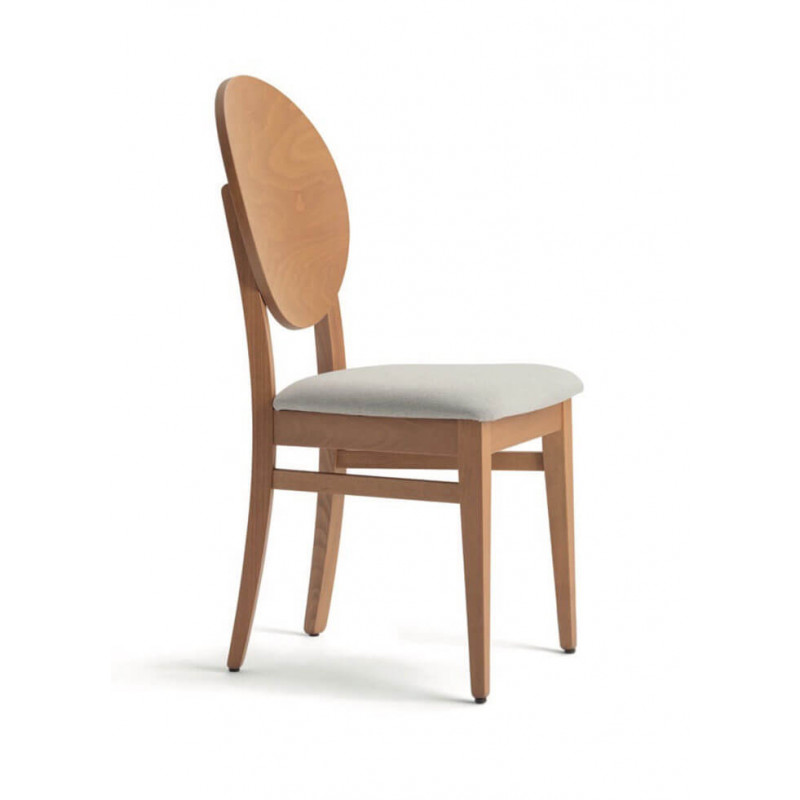 CHAISE MÉDAILLON EN BOIS MODERNE WOODY