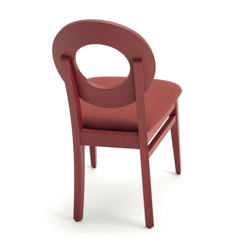 CHAISE MÉDAILLON CONTEMPORAINE EN BOIS DÉA