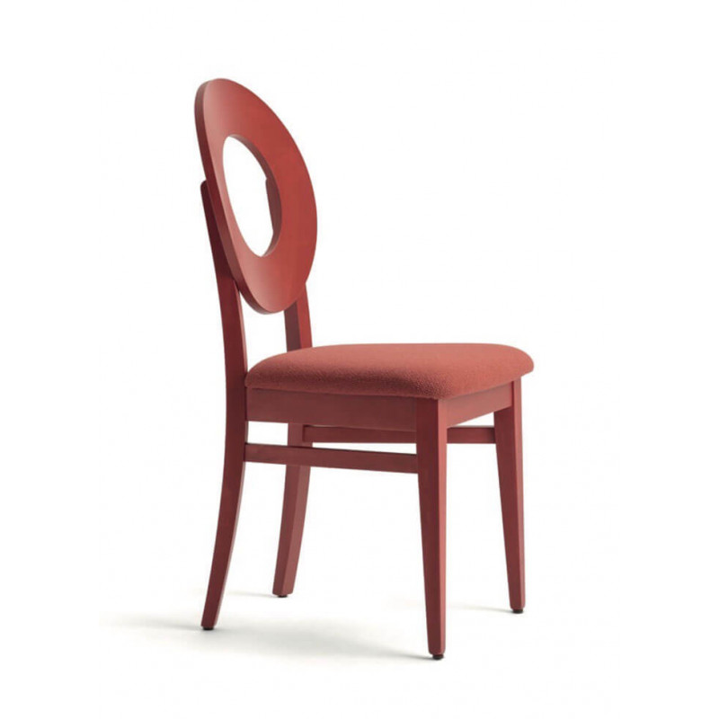 CHAISE MÉDAILLON CONTEMPORAINE EN BOIS DÉA