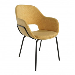 FAUTEUIL CONTEMPORAIN EN TISSU ET MÉTAL SIDNEY