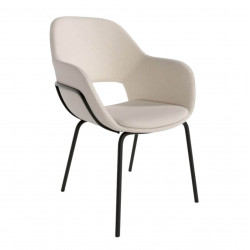 FAUTEUIL CONTEMPORAIN EN TISSU ET MÉTAL SIDNEY