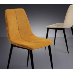 CHAISE CONTEMPORAINE DE SALLE À MANGER LUNA TISSU