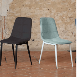 CHAISE CONTEMPORAINE DE SALLE À MANGER LUNA TISSU