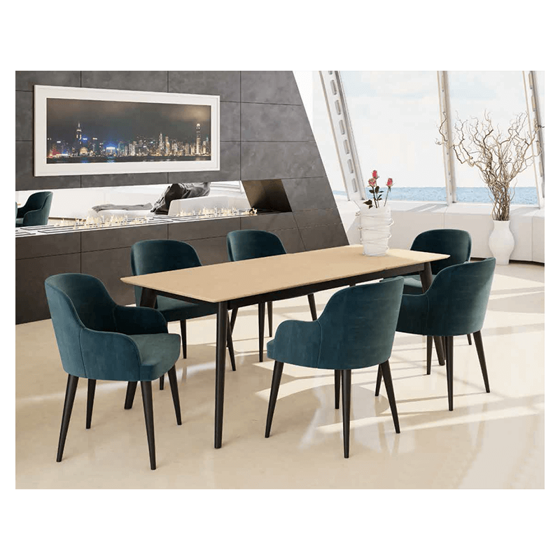 PETIT FAUTEUIL EN VELOURS CONTEMPORAIN COSMOS