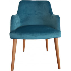 PETIT FAUTEUIL EN VELOURS CONTEMPORAIN COSMOS