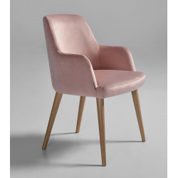 PETIT FAUTEUIL EN VELOURS CONTEMPORAIN COSMOS