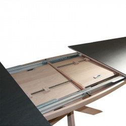 TABLE OVALE EXTENSIBLE EN CHÊNE ET CÉRAMIQUE ELLIPTICA