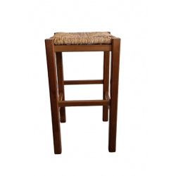 LOT DE CINQ TABOURET CAMPAGNARD HT 65 CM